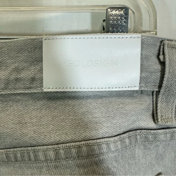 Goldsign ⭐️ NEW Powder Grey Peg Denim Jeans Sz 29